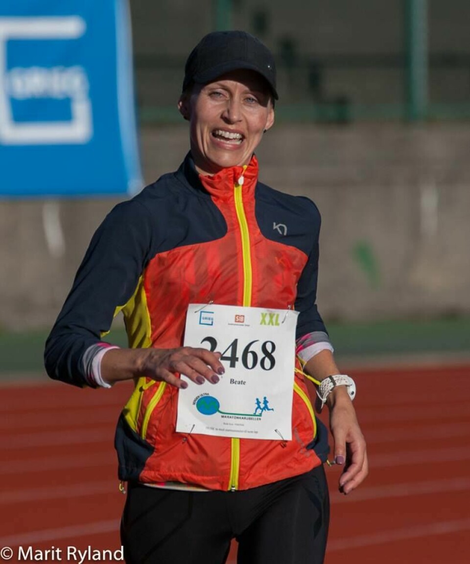 Mange kvinner og rekorddeltagelse totalt i Bergen maraton Beate_Holm_Hellesøy.jpg