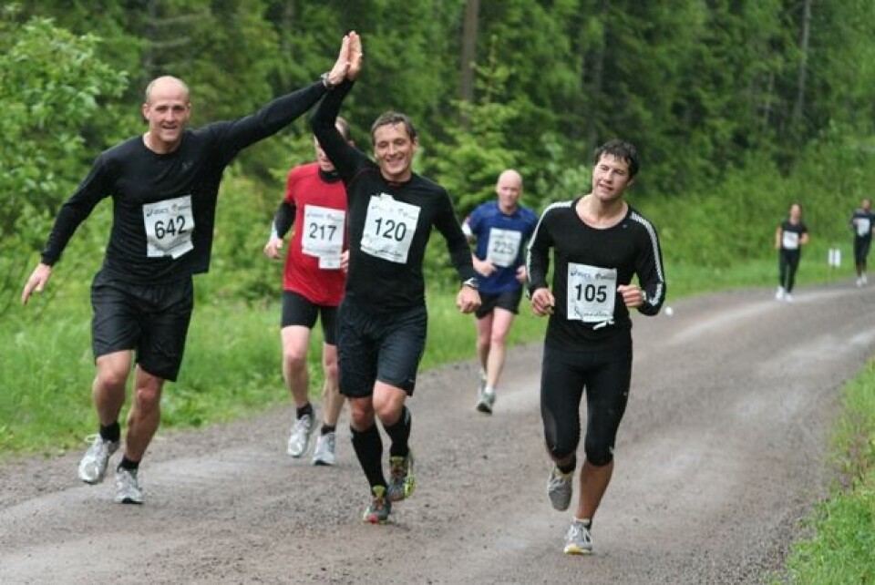 Våt og kald Nordmarka Skogsmaraton IMG_3270_Glade_Loepere