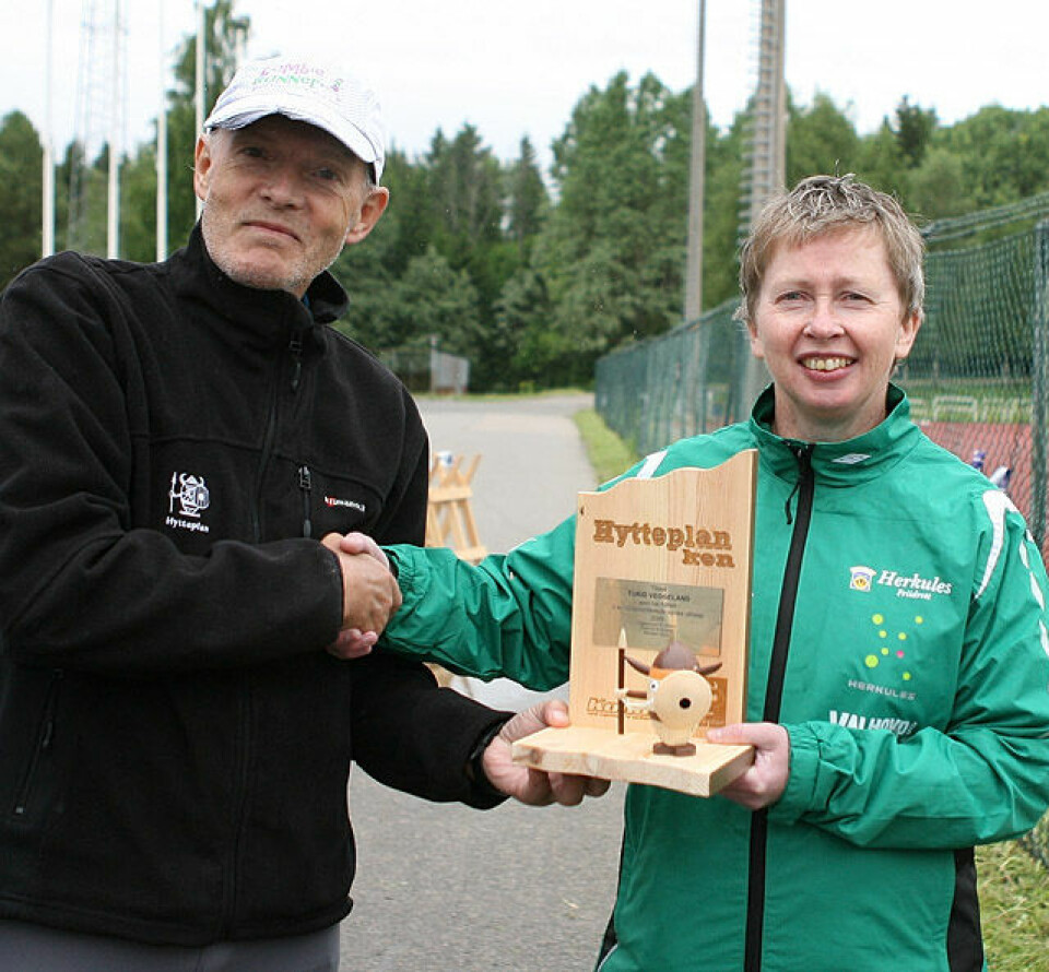 Våt og kald Nordmarka Skogsmaraton Turid_Veggeland_Hytteplank_IMG_2248