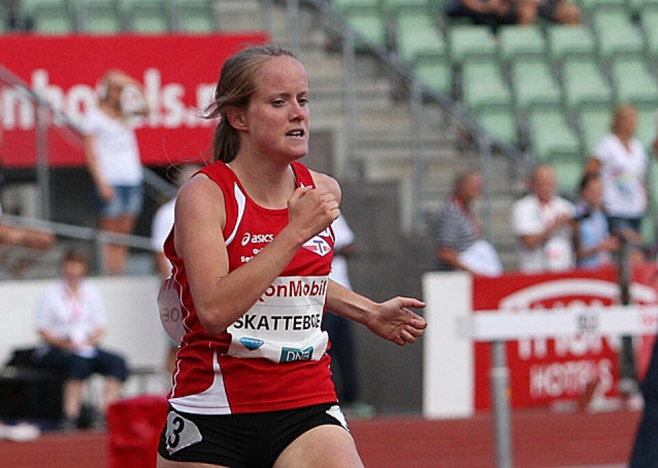 Karoline Skatteboe fikk gleden av å løpe først i mål på 1500 m i et stevne i Arlington i USA. (Arkivfoto: Bjørn Johannessen) Karoline Skatteboe fikk gleden av å løpe først i mål på 1500 m i et stevne i Arlington i USA. (Arkivfoto: Bjørn Johannessen)