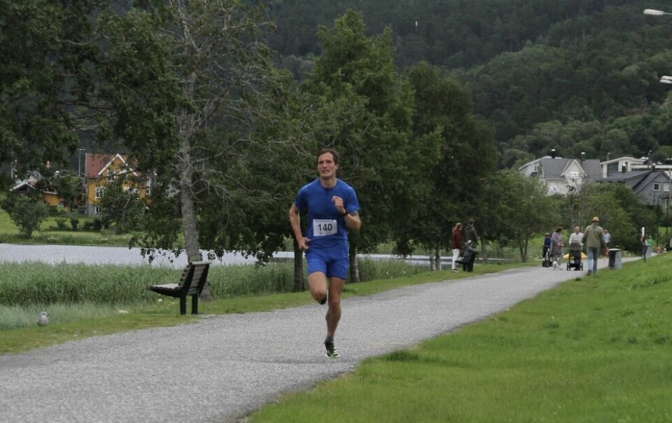 Lasse Aleksander Finstad satte ny løyperekord på 5 km i Ålesund 5km_Lasse_Aleksander_Finstad
