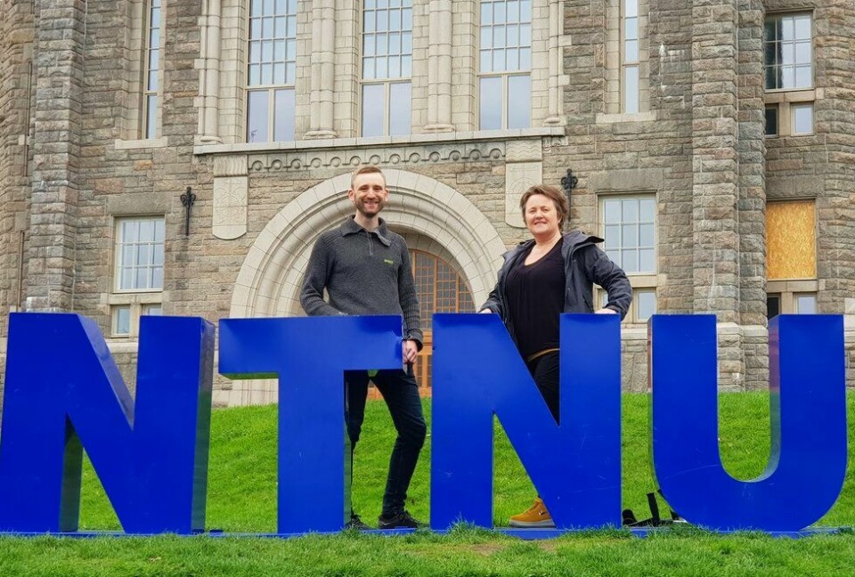 NTNU og Kondis fikk 475.000 kroner fra Stiftelsen Dam til helseprosjekt Audun Havnen og Linda Ernstsen ved NTNU