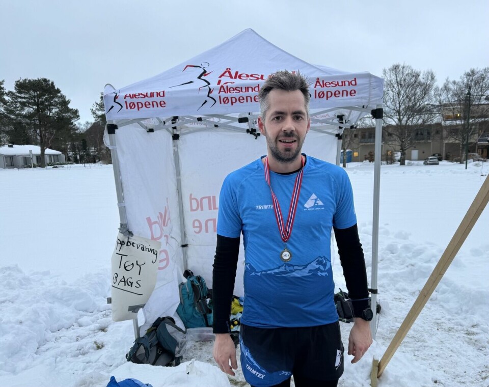 Maratonvinneren Anders Austad bor i Bergen men var på juleferie i Sykkylven da ideen om maraton på Sunnmøre dukket opp null