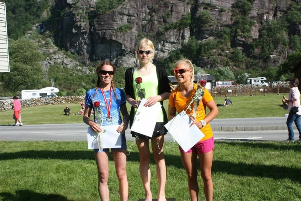 Ørjan Ravndal og Elisabeth Hildenes vant Lysefjorden Inn Pallen_kvinneklassen.jpg