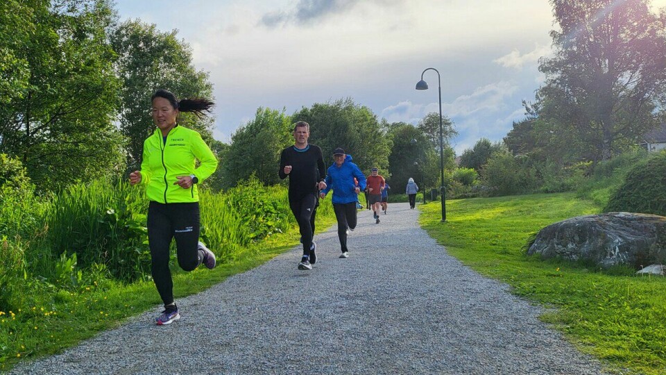 På Kondistrening med sunnmøringene På trening med Kondistreninga Ålesund