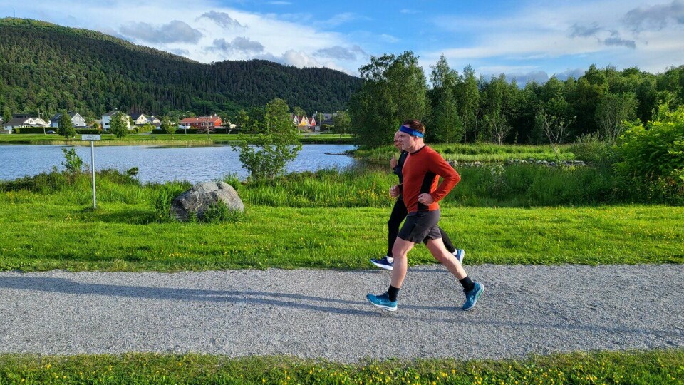 På Kondistrening med sunnmøringene På trening med Kondistreninga Ålesund