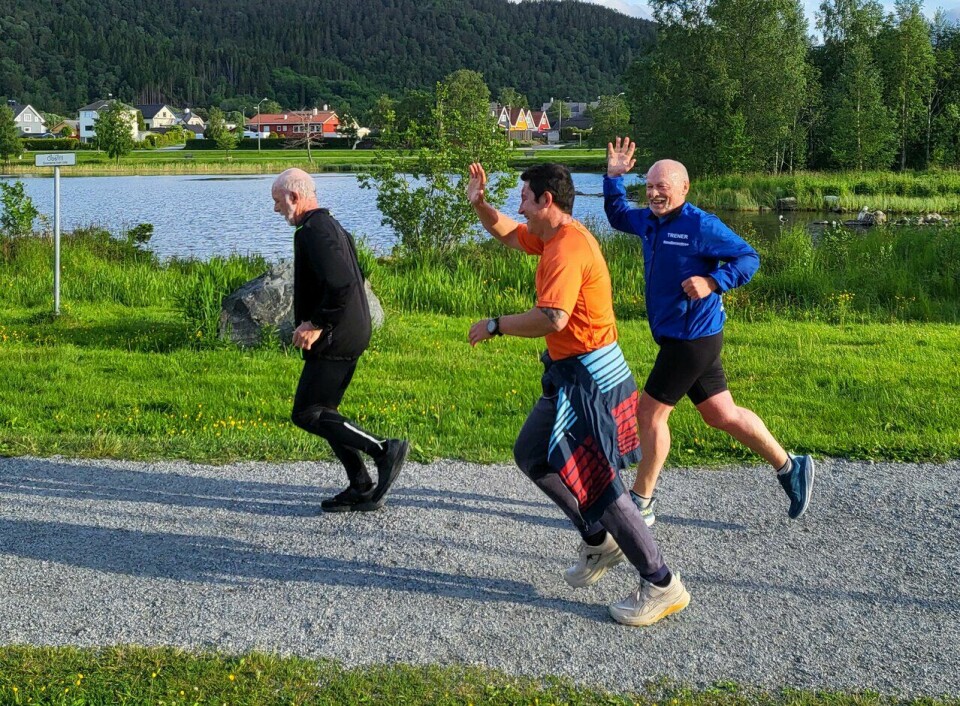 På Kondistrening med sunnmøringene På trening med Kondistreninga Ålesund