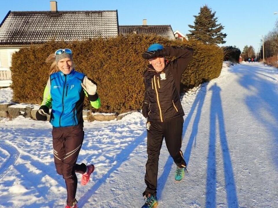 Mats Waaler løp fortest, Arne Luke løp for 300. gang P1060218_Dorte_Foss_oppvarming (640x480).jpg
