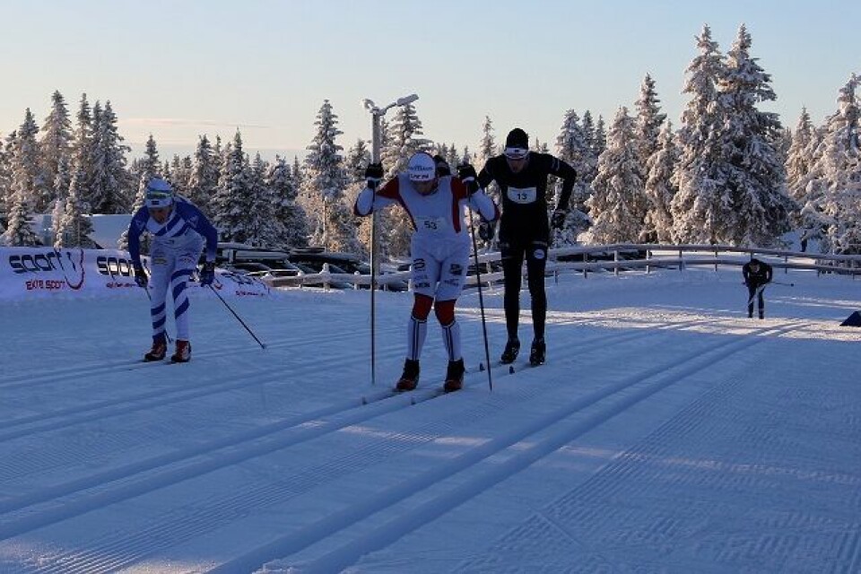 Andreas Nygaard og Ragnhild Haga på topp i Romjulsrennet Spurttrio.jpg