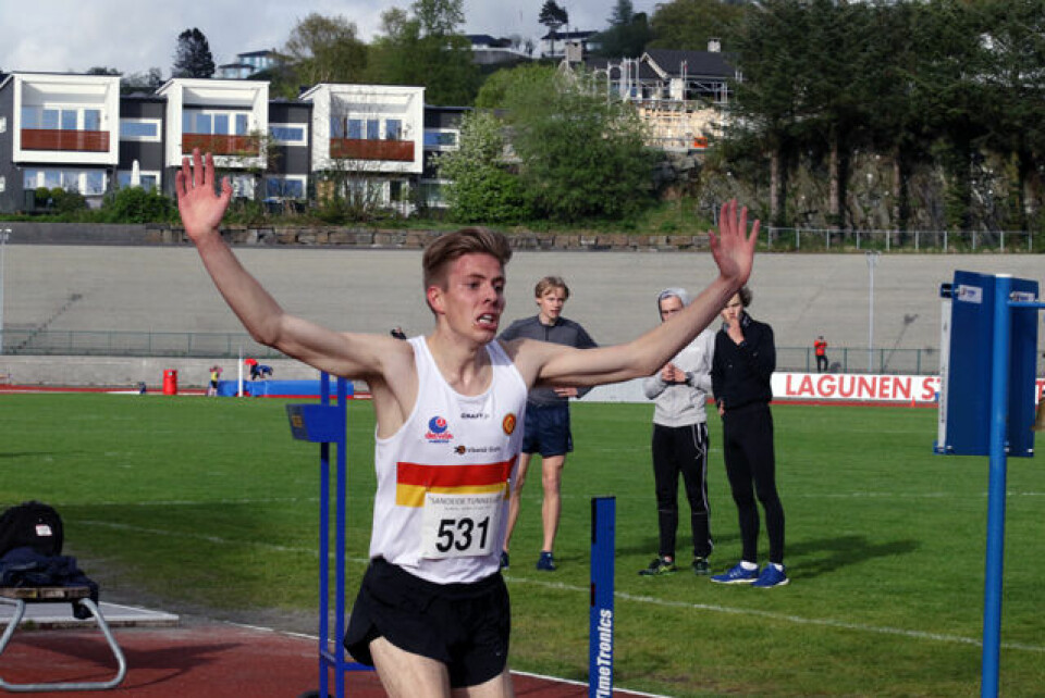 Per Svela (7.57,98) vant 3000 m da 25 mann løp under 9-blank 1P1A2273.jpg