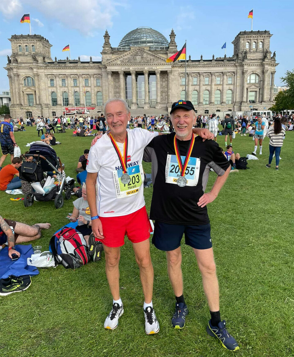 Maria Sagnes Wågan og Ebrahim Abdulaziz best av 346 norske som løp Berlin Marathon BM-Harald-Sel-og-Rolf-Tepstad.jpg