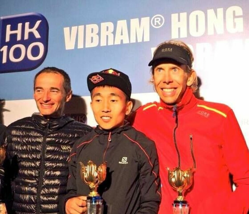 Sondre Amdahl nummer to i Vibram Hong Kong 100k Ultra Trail Race Foto: Arrangør