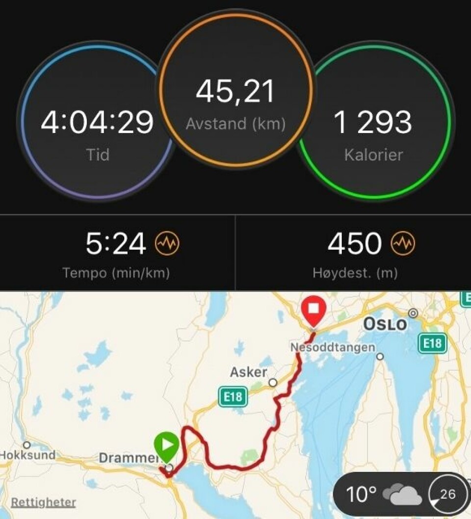 Piff opp treningshverdagen med Kondis' virtuelle maraton- og ultraløp Ritas_GPSstatistikk (581x640).jpg