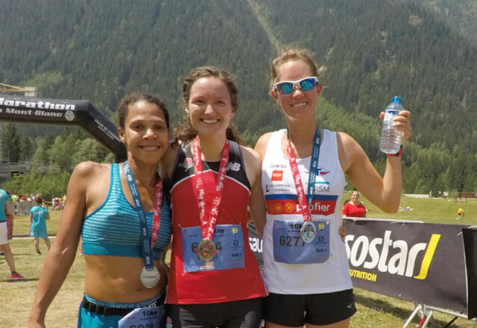 Rachel Drake fra USA (midten) vant foran Fleur Santos da Silva fra Frankrike (til venstre) og Ane Næsset Ramtvedt fra Norge. (Foto: Marie Holmerud) Rachel Drake fra USA (midten) vant foran Fleur Santos da Silva fra Frankrike (til venstre) og Ane Næsset Ramtvedt fra Norge. (Foto: Marie Holmerud)