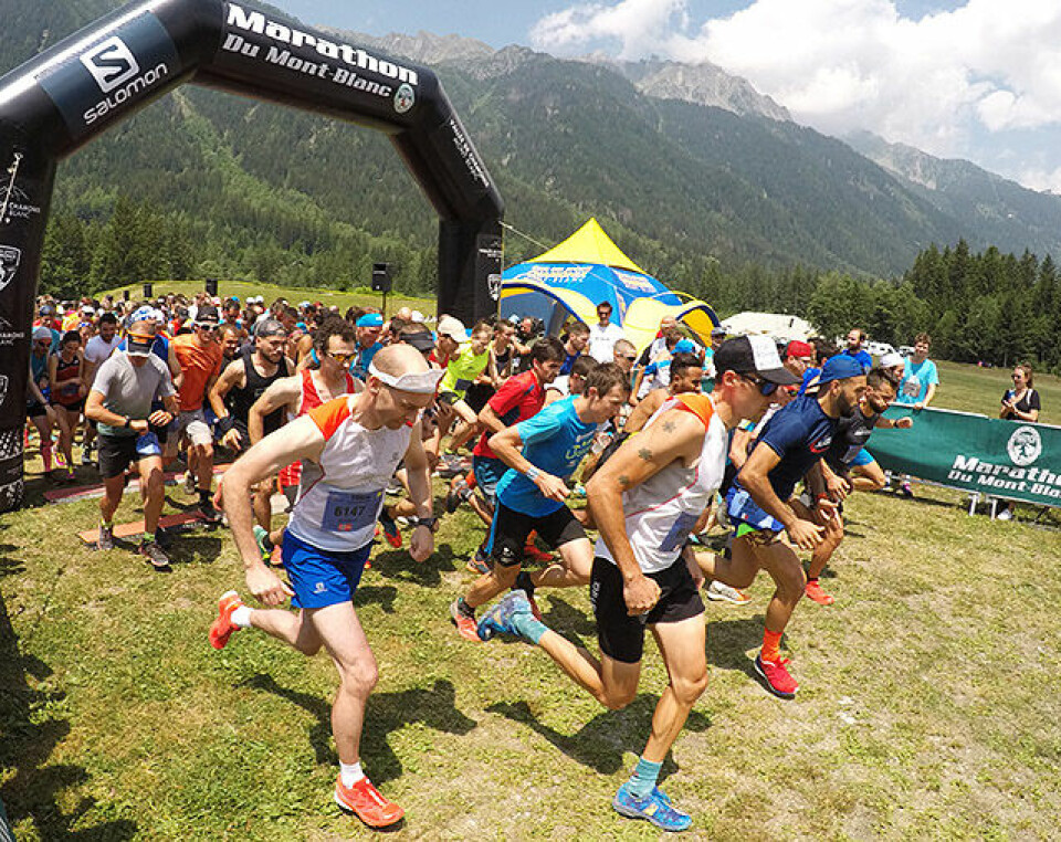 Norsk 3. plass på 10 km og klasseseier på 23 km i Mont Blanc Marathon start-anders-hauge_G0049994.jpg