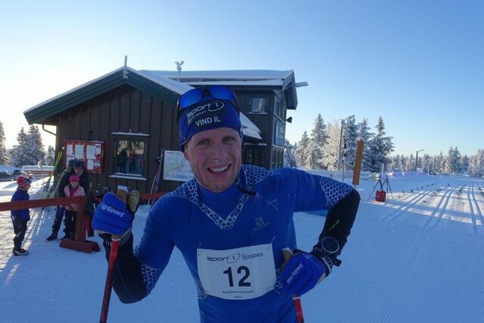Andreas Nygaard og Ragnhild Haga på topp i Romjulsrennet Petter_Soleng_Skinstad.JPG