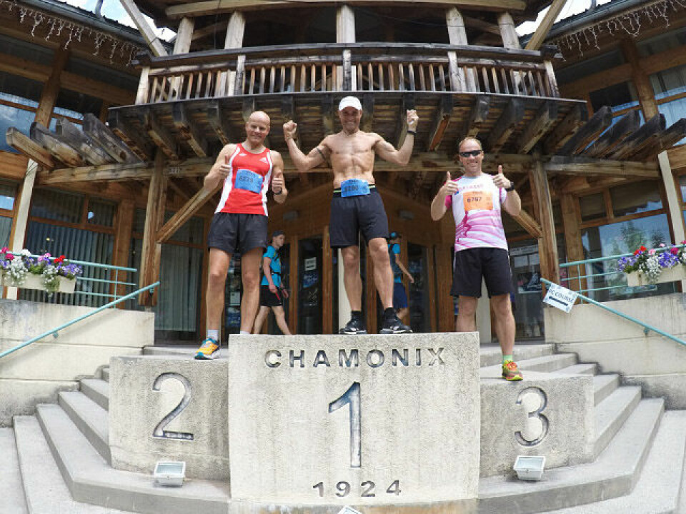 Norsk 3. plass på 10 km og klasseseier på 23 km i Mont Blanc Marathon pall-2xgilberg_johannessen_GOPR9967.jpg