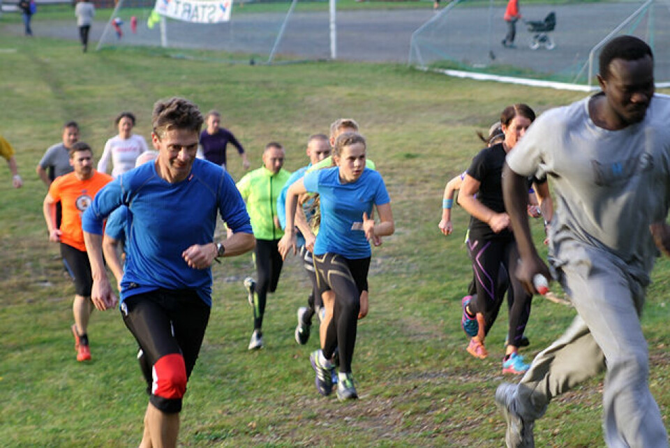 Gå-joggen 2015 vel i mål på Greveløkka Reidar_Seim.jpg