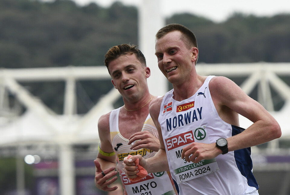 Carlos Mayo og Sondre Nordstad Moen ser ut til å ha en morsom prat, de ender på en 14. og en 12. plass. (Alle foto: Bjørn Johannessen) Sondre Nordstad Moen