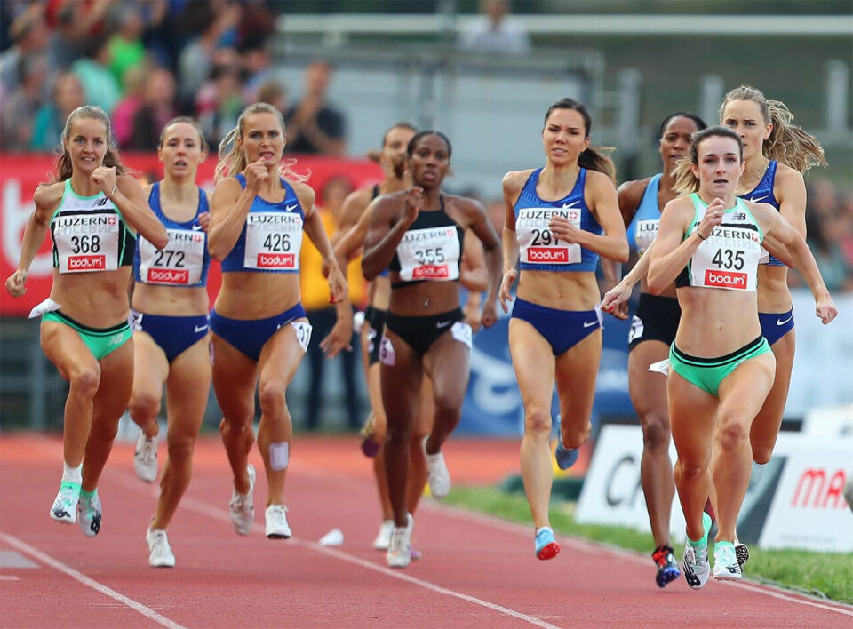 Andreplass på Hedda Hynne på 800 m i Spitzen Leichtathletik Luzern 800m_Luzern.jpg