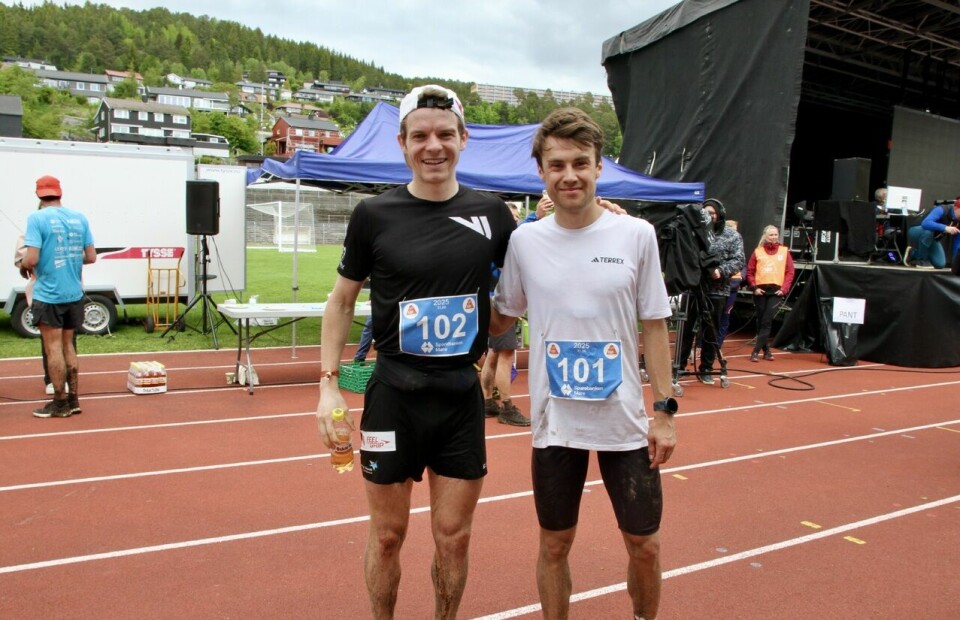 De to beste herreløperne i Molde 7 topper, Jonas Hesthaug (102) og Petter Engdahl (101). Foto: Helge Fuglseth De to beste herreløperne i Molde 7 topper, Jonas Hesthaug og Petter Engdahl. Foto: Helge Fuglseth