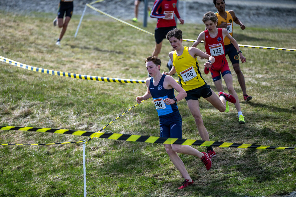 De tre beste i tet. Axel Wold Møller (140), Aron Mathisen Askim (146) og Martin Tjelle (125). (Foto: Samuel Hafsahl) De tre beste i tet. Axel Wold Møller (140), Aron Mathisen Askim (146) og Martin Tjelle (125). (Foto: Samuel Hafsahl)