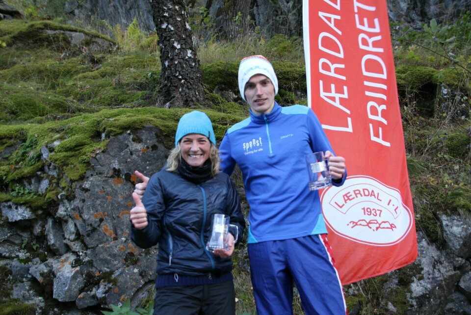 Janne Eikås og Marius Vedvik var dei raskaste i terrenget Galdane Rundt. (Foto: Jan Christian Jerving) Janne Eikås og Marius Vedvik var dei raskaste i terrenget Galdane Rundt. (Foto: Jan Christian Jerving)