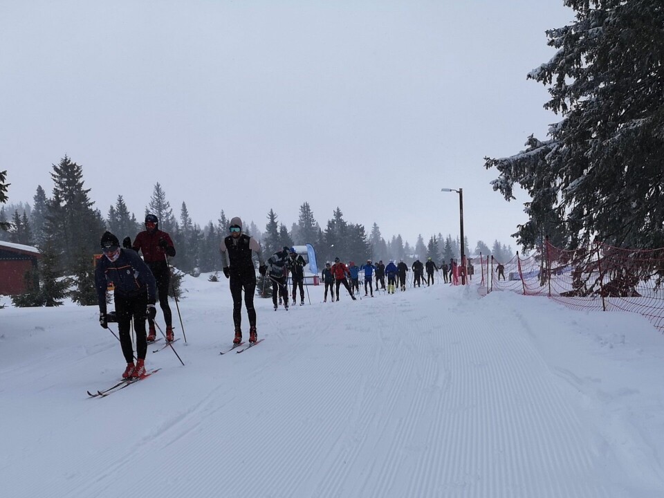 SkøyteBirken og TurBirken er utsatt til lørdag L¢pere på nedtur.jpg