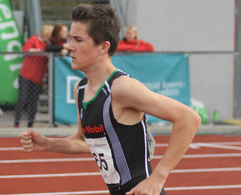 UM 2015 - Jakob Ingebrigtsen med verdensrekord på 2000 m UM2000mG15_Jakob_loper4.jpg