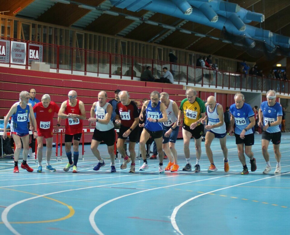 Fire trippel-mestere i NM for veteraner i Stangehallen NM innendørs for veteran 2023