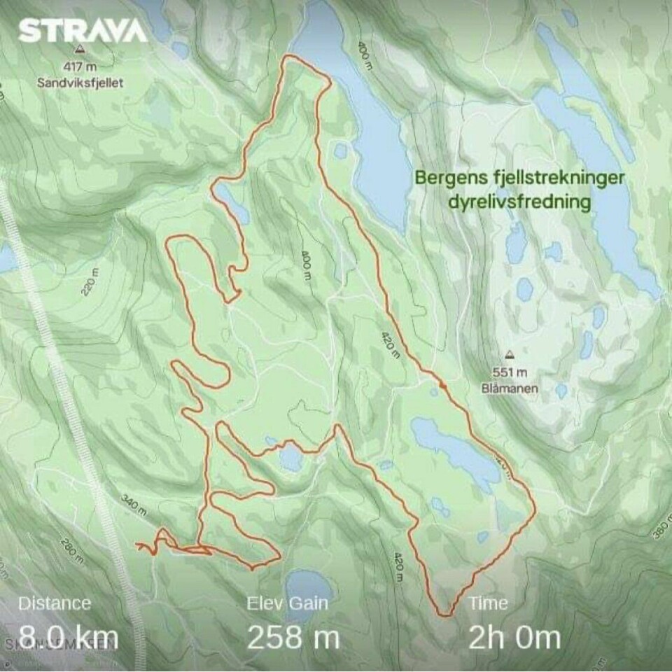Rundt 200 påmeldte er klare for Silva Nightrun Bergen kart-bergen.jpg