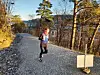 Tage Augustson vender først under sesongens 3. Parkrun i Bergen. Foto: arrangøren