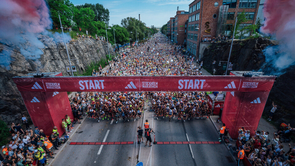 Starten går for 2024-utgaven av løpet. (Foto: David Granström / Marathongruppen) Starten går i 2024. (Foto: David Granström / Marathongruppen)