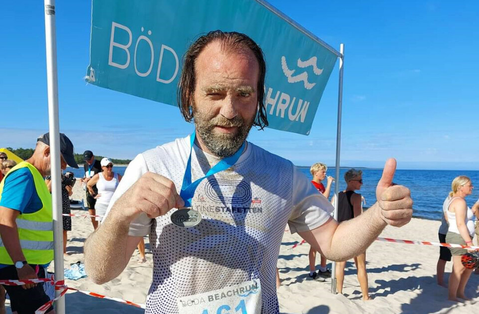 Jan Billy Aas' sommerturne i Sverige ble startet med Böda Beach Run. (Foto: privat) Jan Billy Aas' sommerturne i Sverige ble startet med Böda Beach Run. (Foto: privat)