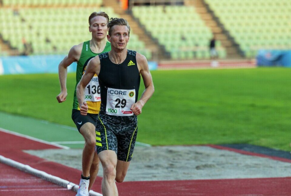 Kondis fulgte første dag av lag-EM i friidrett 1500 Elite - Bislett - M 1500m - Ferdinand Kvan Edman, IK Tjalve (29)