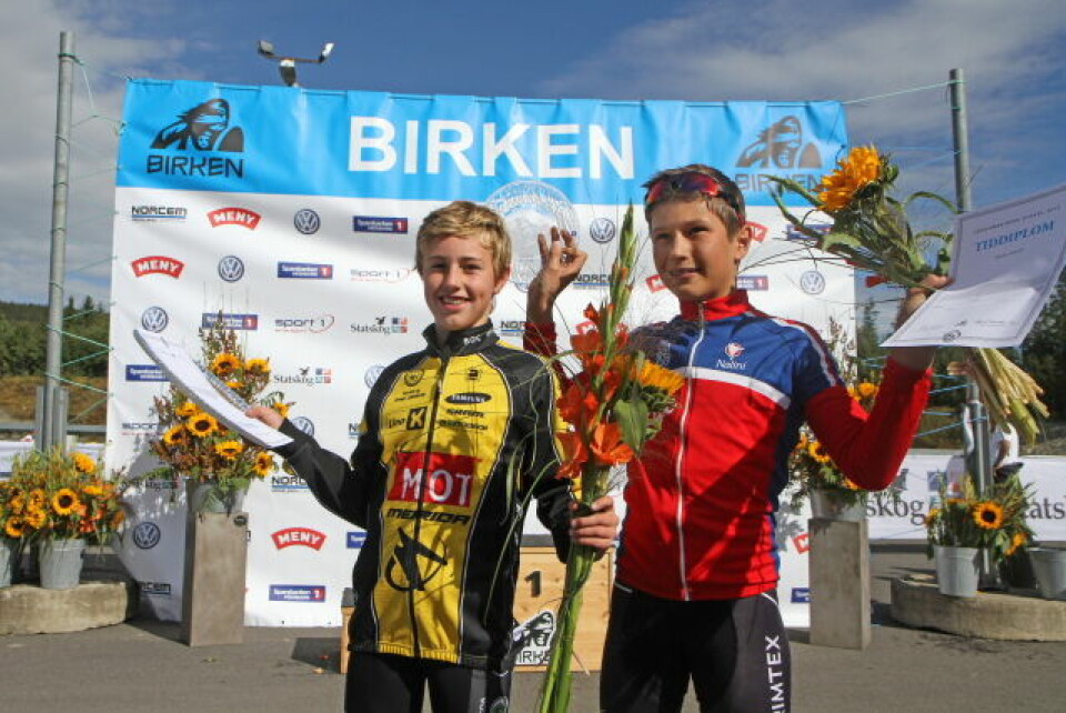 Sol og flotte forhold i Ungdomsbirken 06 Sebastian Dreyer Heldahl og Håvard moseby nr 1 og 2 i G 14 0IMG_2126.jpg