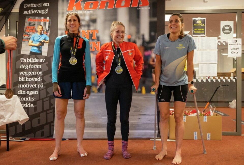 Løpeglede brakte Ranveig Hansen til sølvmedalje på NM i 24-timers Bislett24 - Therese Falk (119) , Grete Rugland (49), Ranveig Hansen (156)