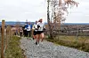 Liv Tone Heramb fra Risberget IL i tet foran dagens vinner Ragnhild Haukåen fra Sør-Vekkom Lauparlag 1,5 km ut i Ottestad Rundt. (Foto: Stein Arne Negård)