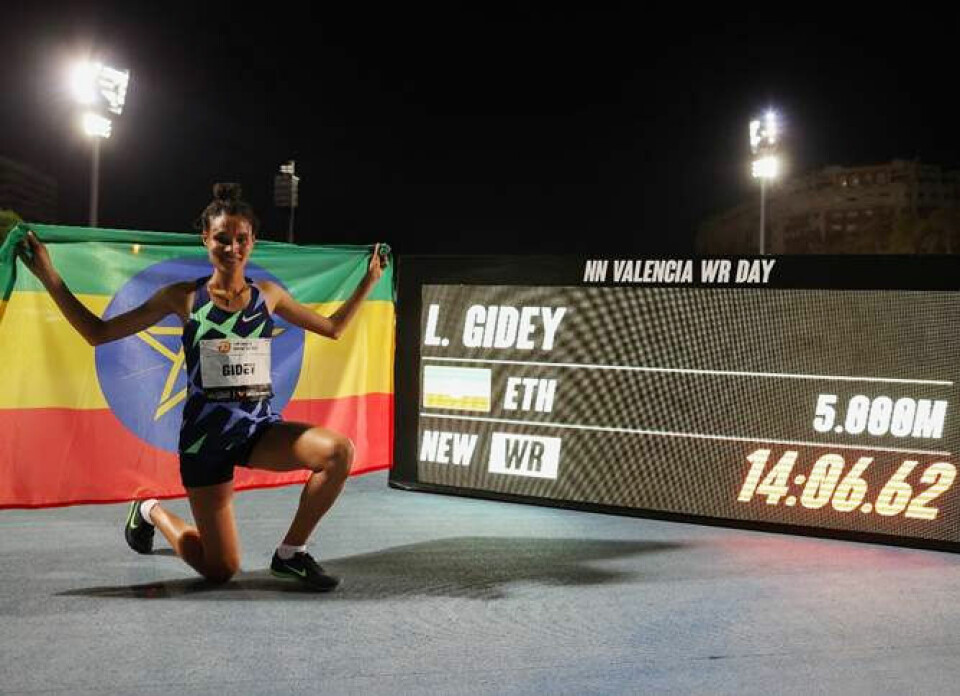 Letesenbet Gidey og Joshua Cheptegei leverte verdensrekord på bestilling Letesenbet_Gidey_rekord_5000m.jpg