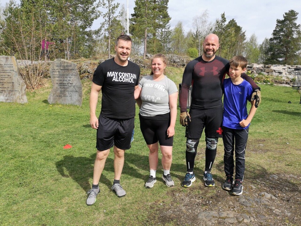 Fornøyde deltakere i Forest Runs urban edition i Elverum Grevlingene.jpg