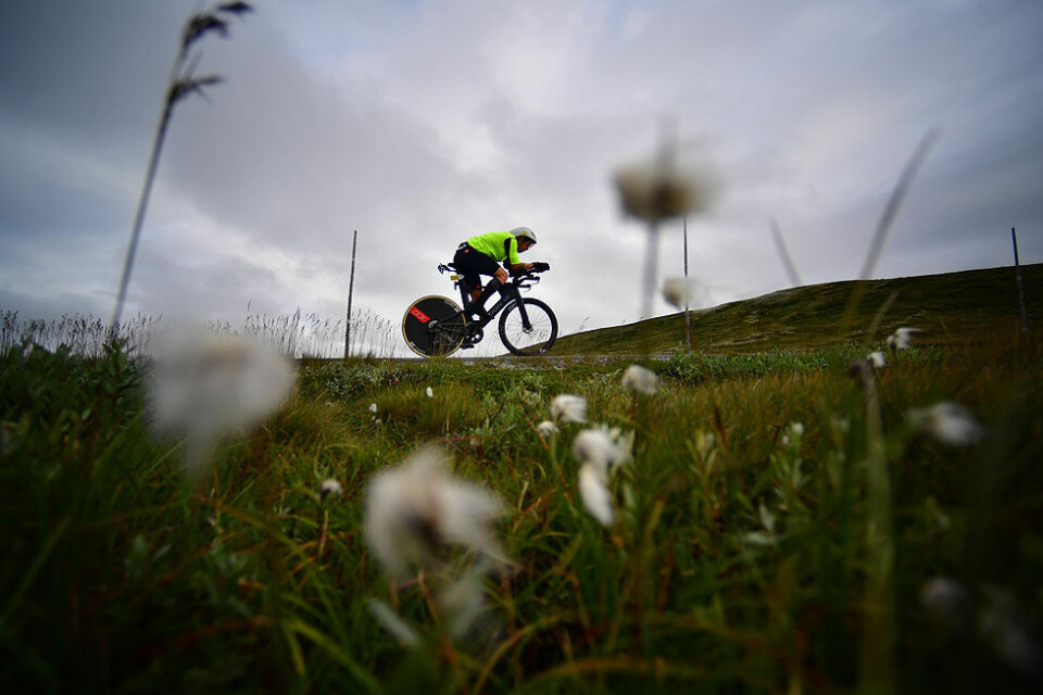 Sykling er bare en av tre lange øvelser i Norseman. (Foto: Alexander Koerner/Zalaris Norseman) Sykling er bare en av tre lange øvelser i Norseman. (Foto: Alexander Koerner/Zalaris Norseman)