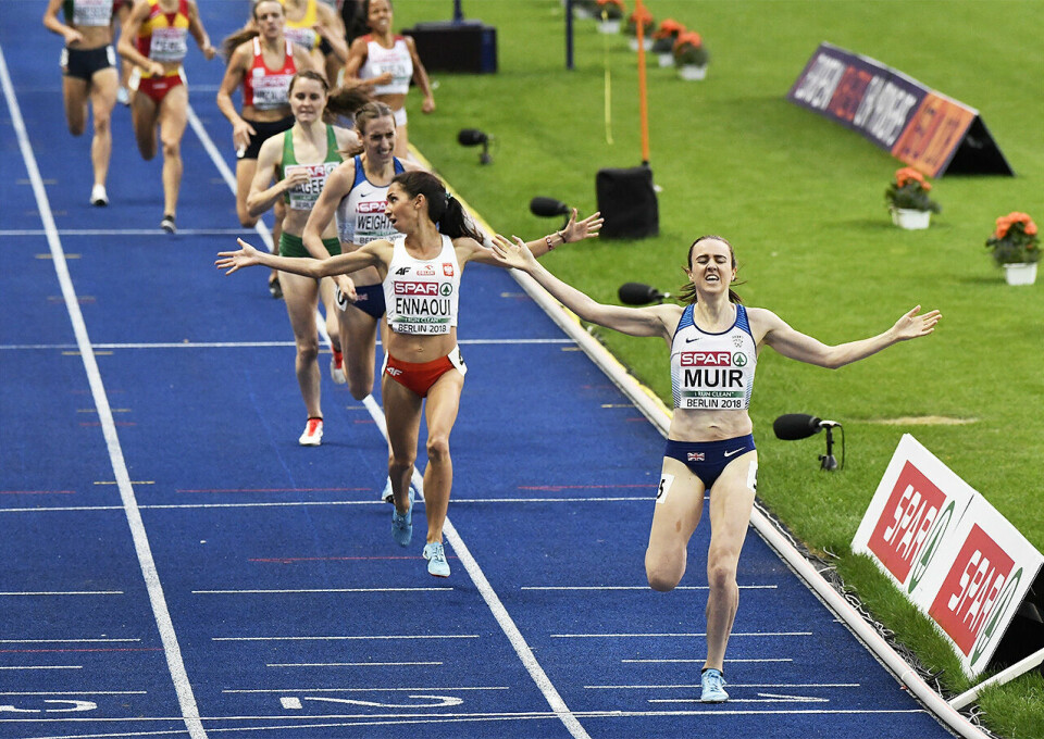 Jakob og Henrik Ingebrigtsen sesongdebuterer utendørs på søndag Laura-Muir-EM-Berlin-2018-foto-Bjoern-Johannessen.jpg