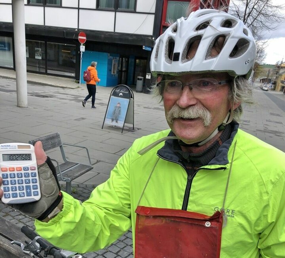 Kondis løypemålersjef Vidar Dvergedal har vært på Gjøvik og målt løype. (Arrangørfoto) Kondis løypemålersjef Vidar Dvergedal har vært på Gjøvik og målt løype. (Arrangørfoto)
