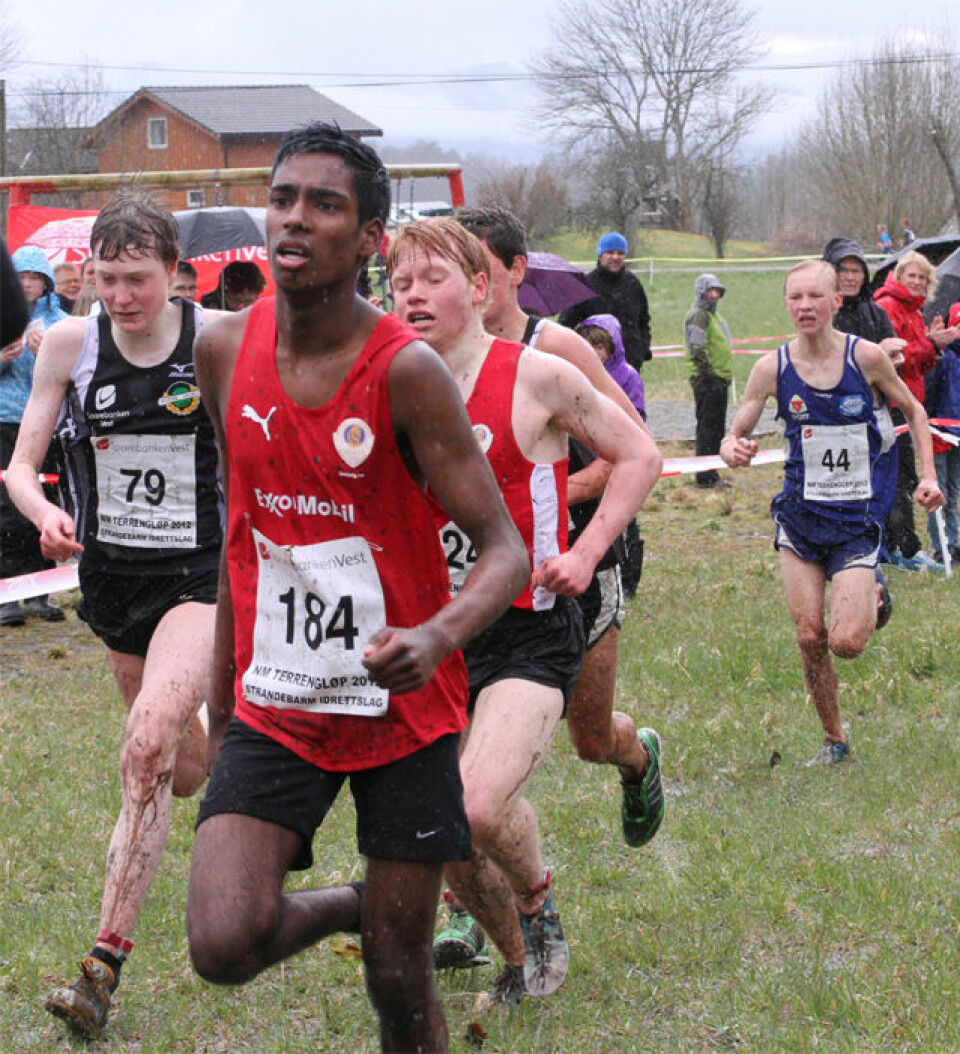 Praktfullt terreng-NM i Strandebarm.