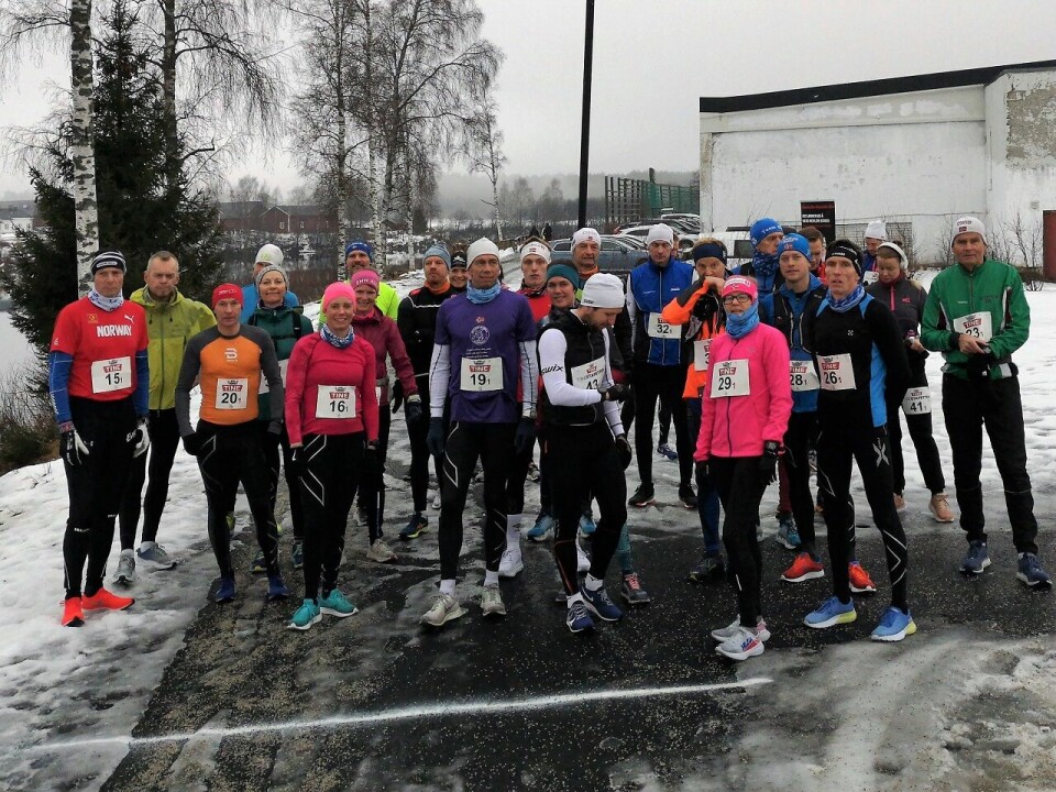 Startklare halvmaratonløpere har vært et meget sjeldent syn i Elverum de siste tiårene. Startklare halvmaratonløpere har vært et meget sjeldent syn i Elverum de siste tiårene.