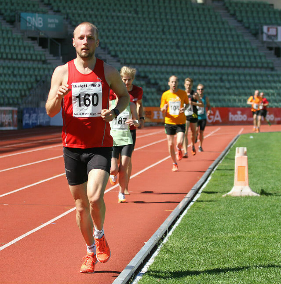 Martin Kjäll-Ohlsson vant Bislettmila i stekende varme Arne_Vestrheim_IMG_5517.jpg