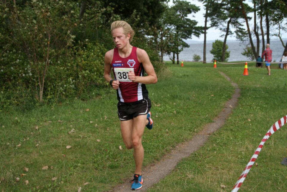 Ole-Petter Fjeld senket sin egen løyperekord med nøyaktig ett minutt. (Foto: Geir-Morten Hansen) Ole-Petter Fjeld senket sin egen løyperekord med nøyaktig ett minutt. (Foto: Geir-Morten Hansen)