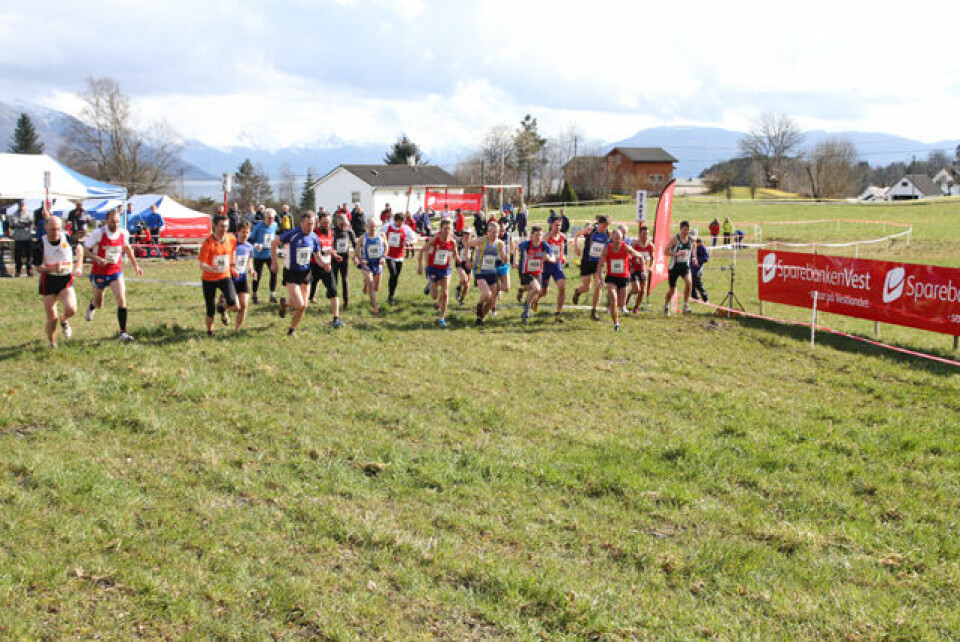 Praktfullt terreng-NM i Strandebarm.