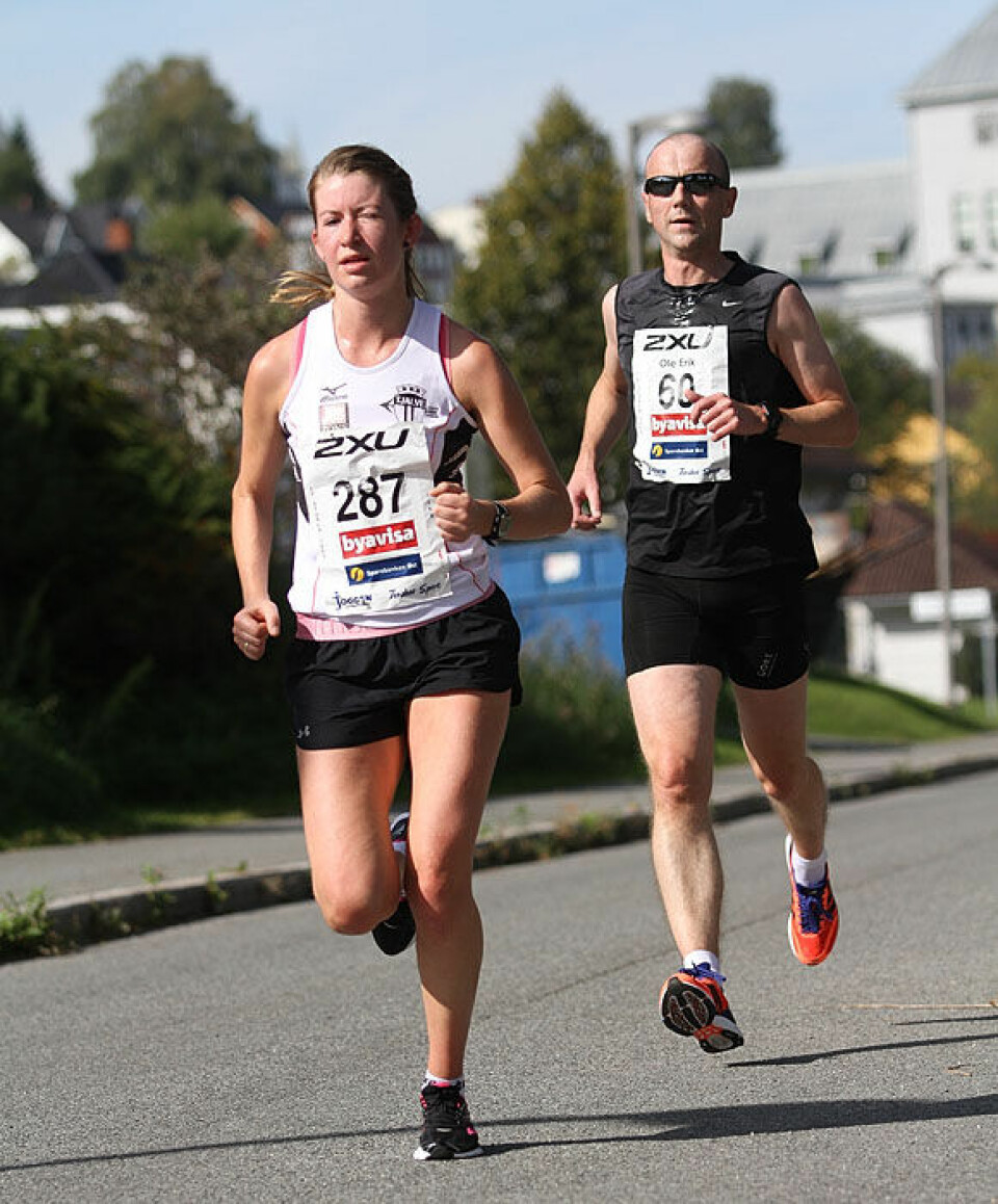Doblet også i Drammensmaraton Julie_Marie_Haabeth_Ole_Erik_Flatin_IMG_0449.jpg