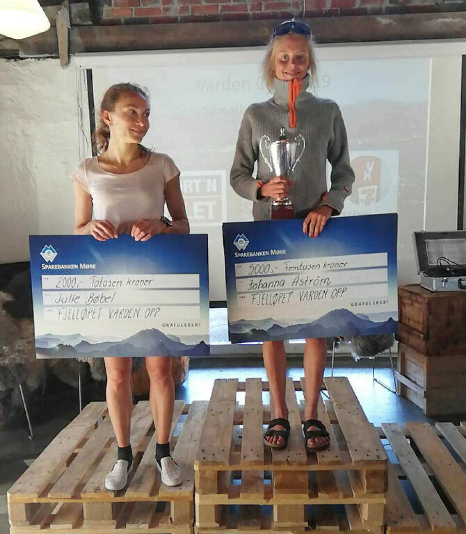 Johan Bugge og Johanna Åström med nye løyperekorder på Varden Opp Damepallen_Foto_Arrangor.jpg